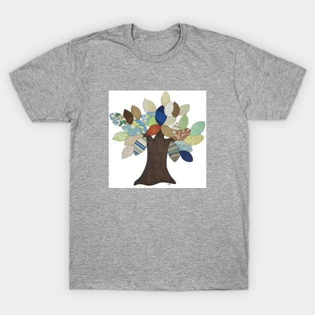 Silver Tree T-Shirt by ErinBrieArt